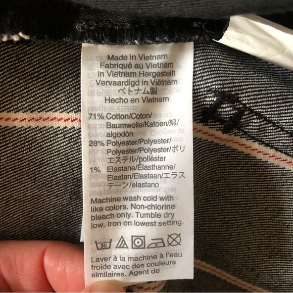 Madewell Cali Denim Boot in Elsie Striped sz 26 - Picture 7 of 7